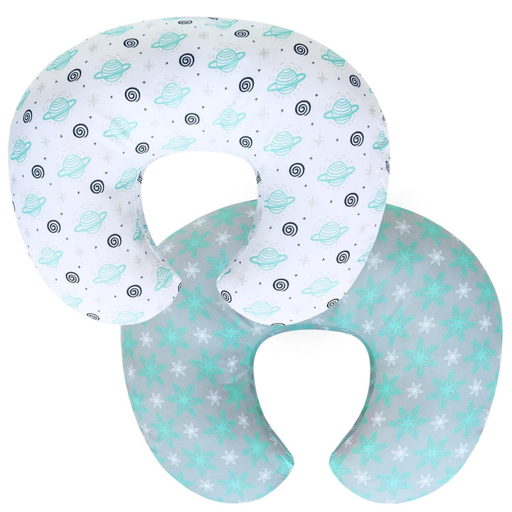 Nursing Pillow Cover 2 Pack for Breastfeeding Pillow, Ultra Soft and Cozy Nursing Slipcovers, Snug Fits for Boppy, Perfect Choice for Mom
