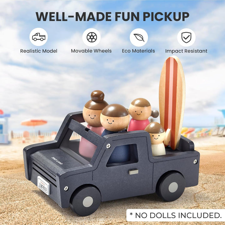 Wooden Dollhouse Garage Toy Set – Realistic Design with Garage, Workbench, Lawn Mower, and SUV Car – Ideal Gift for Kids