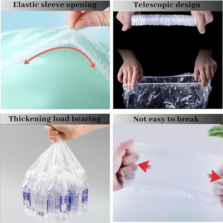 Potty Chair Liners with Elastic, Portable Potty Training Bags, Potty Refill Liners Disposable for Toddlers Kids and Baby,Toilet Seat Cover,17X8Inches,Clear