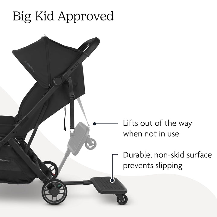 Piggyback Ride-Along Board for Minu V3 / Quick Attachment for Toddlers up to 45 Lbs to Stand + Stroll