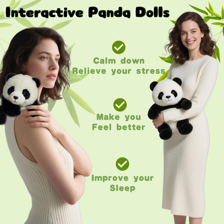 The Pandy - Emotional Healing on Demand, Realistic Panda Plush for Emotional Support, Mimics Natural Movements for Realistic Comfort, Pandy Ai Plush with Ultra-Soft Fur, the Comfort Hug You Have
