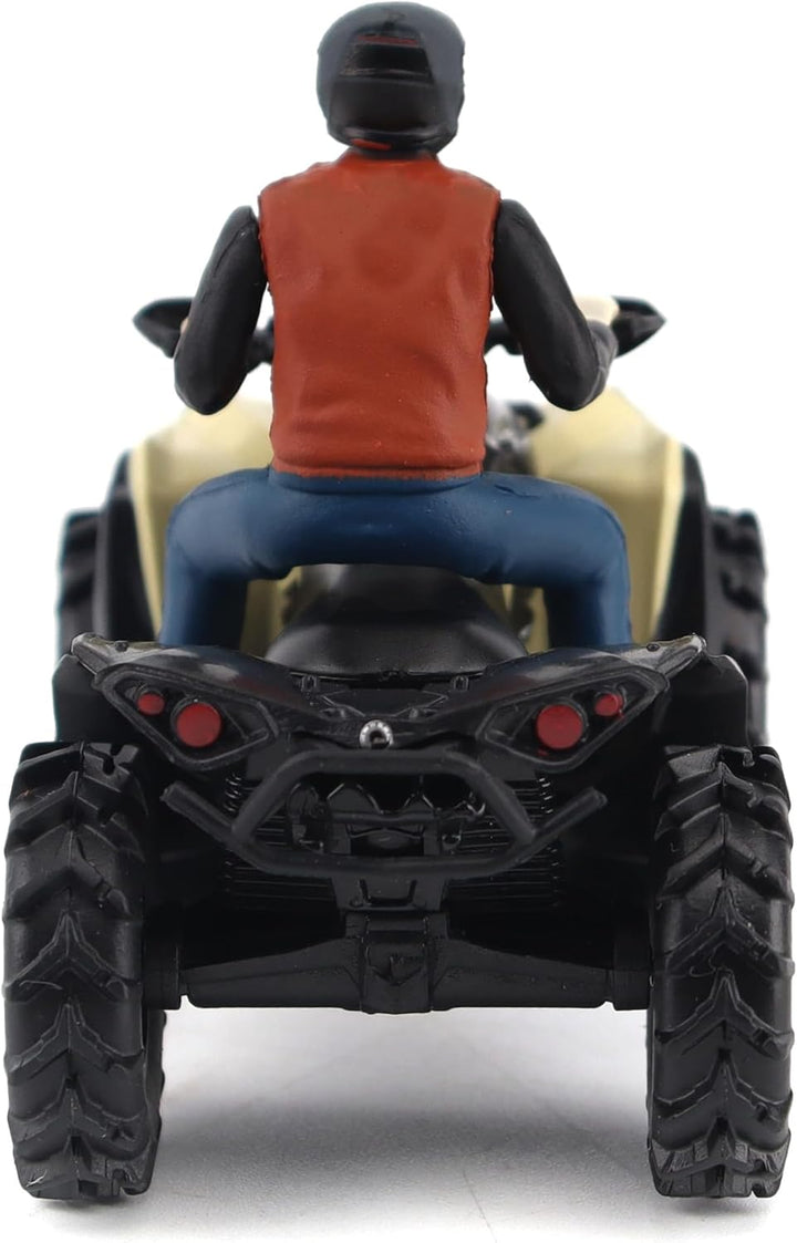 BRP Bombardier Models 1:32 Scale Diecast Replica Can-Am Renegade X Mr 1000R, Desert Tan & Carbon Black | Item 60011