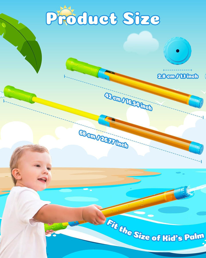 Water Gun Squirt Toys for Kids Adults: Shoot up to 40 Feet - Outdoor Super Blaster Water Guns for Kids Age 3-4-5-8-12 Bulk - Fun Water Squirter Toy for Swimming Pool Beach Summer outside Party Games