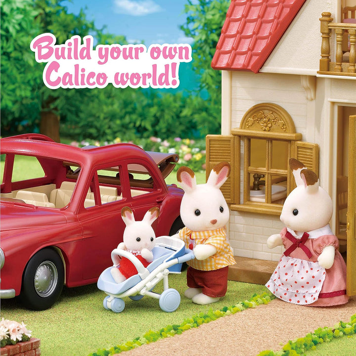 Family Cruising Car for Dolls, Toy Vehicle Seats up to 5 Collectible Figures