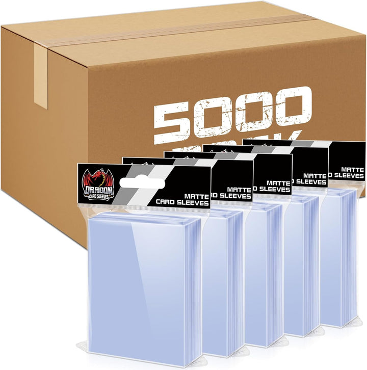 500 Counts Card Sleeves for Trading Cards, Soft Penny Card Sleeves Clear Plastic Card Protectors Fit for Baseball Card, Sports Cards, MTG Game Card Standard Cards