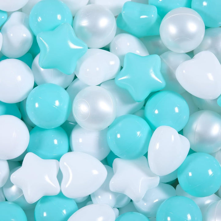 Ball Pit Balls for Toddlers,100Pcs 2.15Inch Crawl Balls BPA Free Crush Proof Playballs Soft Plastic Bals for Toddler, Pool Tent Party Favors Summer Water Bath Toy