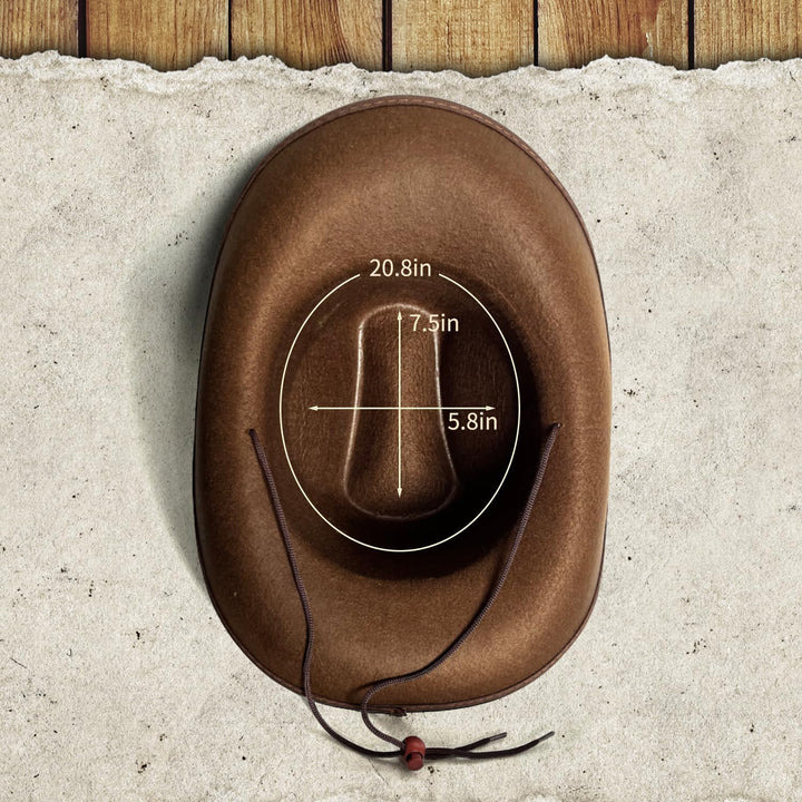 Toddler Cowboy Hat and Blue Bandana for Age 2-5