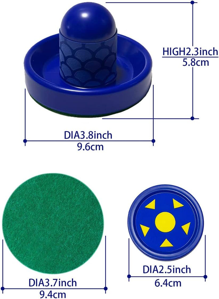 Air Hockey Pushers and Air Hockey Pucks, Non-Slip Strikers and Dynamic Pucks for Air Hockey Table Game for Adults and Kids,Replacement Accessories for Game Tables