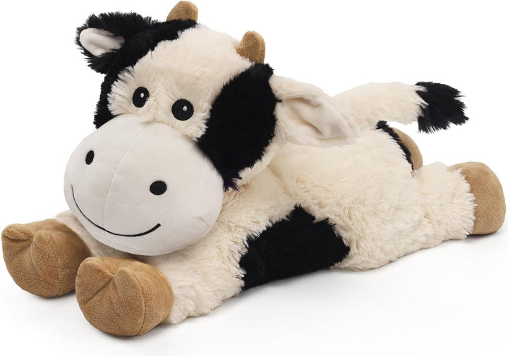 Highland Cow Stuffed Animals, Microwavable Stuffed Animals Heating Pad for Cramps, Pain Stress Relief, Heatable & Coolable Lavender Scented Cow Plush Toy for Anxiety, Women Kid Bedtime Highland Cattle