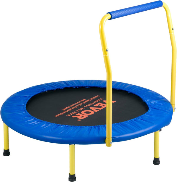3FT Trampoline 36" Indoor/Outdoor for Toddlers, Foldable Mini Baby with Foam Handle, Recreational Birthday Gift