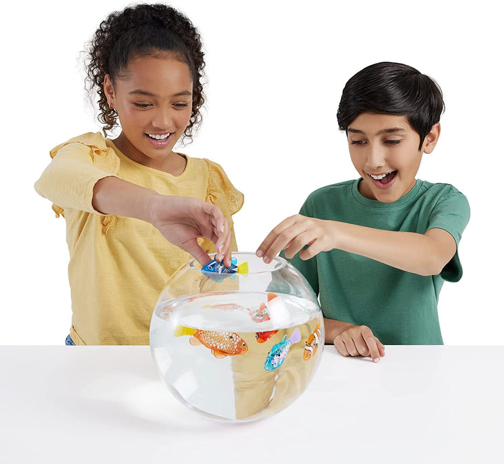 Robo Fish Robotic Swimming Fish (Teal + Orange) by  Water Activated, Changes Color, Comes with Batteries, Amazon Exclusive (2 Pack) Series 3