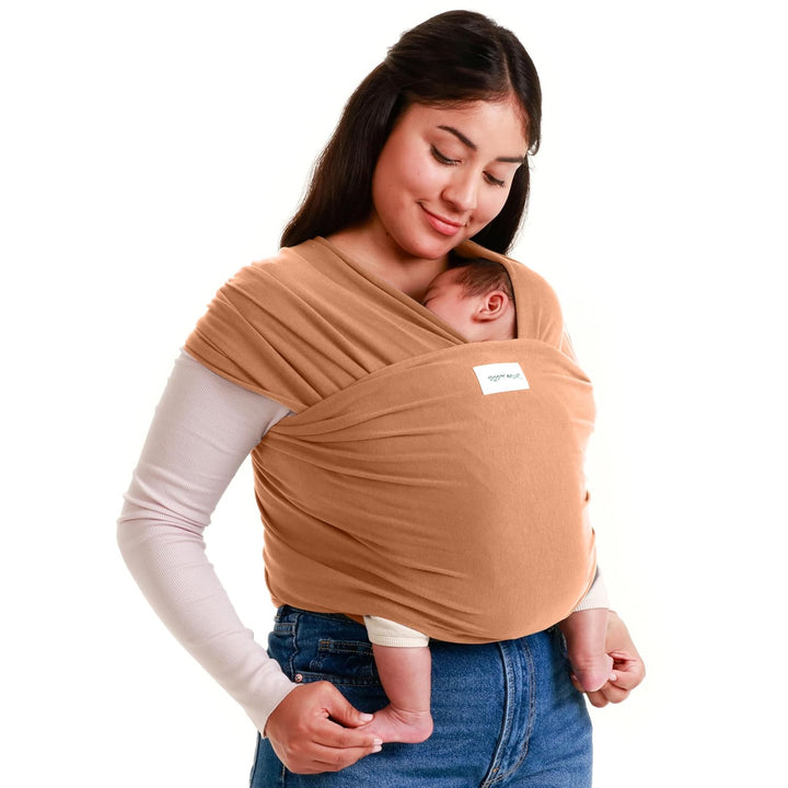 Stretchy Ergonomic Baby Carrier Sling for Newborns to Toddlers - Hands-Free Lightweight Baby Wrap 7-35 Lbs (Dark Grey)