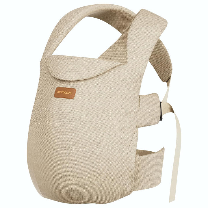 Newborn Carrier Weesnug- Lightweight and Cozy Comfort for 7-25 Lbs, Ergonomic Cross-Back Support, Effortless to Put On, Hands-Free Baby Carrier with Lumbar Support, Black