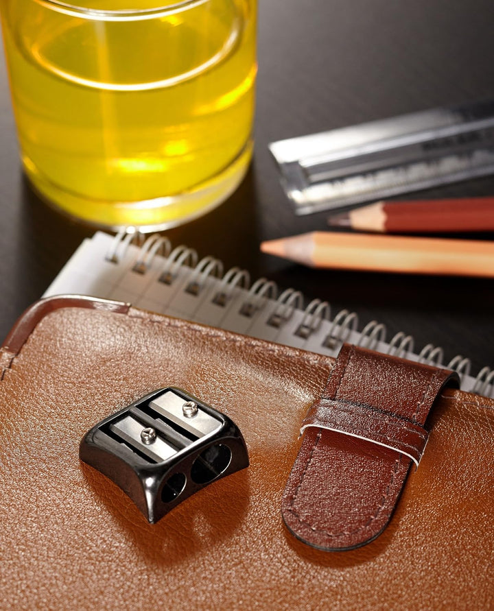 ‘Blinc Blinc’ Double-Hole Zinc Pencil Sharpener with Strong Metal Casing [Pack of 12] 40285