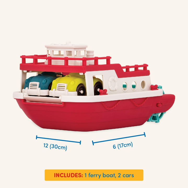 – Wonder Wheels – Pool and Bath Toys for Babies, Toddlers – Floating Toy Boat for Water Play – Recyclable Materials – Ferry Boat – 1 Year +