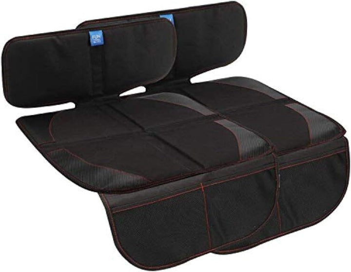 Car Seat Protector for Child Car Seat,Auto Seat Cover Mat for under Carseat with Thickest Padding to Protect Leather & Fabric Upholstery,Pvc Leather Reinforced Corners