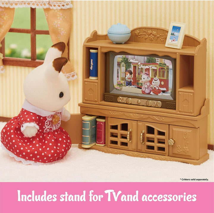 Comfy Living Room Set - Toy Dollhouse Furniture & Accessories Set for Ages 3+