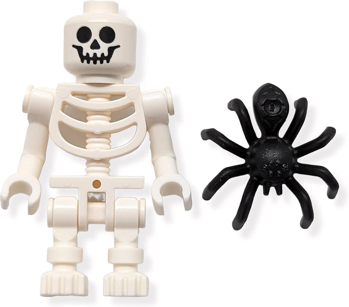 Accessories - Spooky Halloween Skeleton Minifigures (Pack of 4) with Extra Spiders