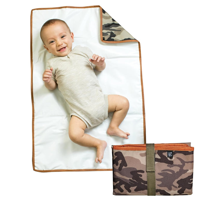 Full Body Portable Changing Pad for Babies - Diaper Changing Mat for Travel, Baby Accessory Essentials, Wipeable & Water-Resistant, Foldable & Compact, Fully Padded, Extra Large - Black