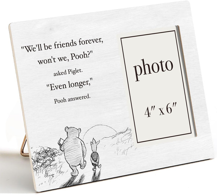 Classic Pooh Bear Nursery Picture Frame, Baby Gifts for Nursery, Baby Shower Gifts for New Parents Photo Frame for 4 X 6 Inch Photo
