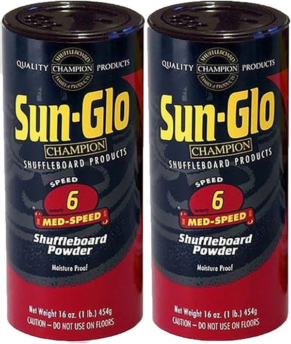 Twin Pack of  #6 Speed Shuffleboard Powder Wax