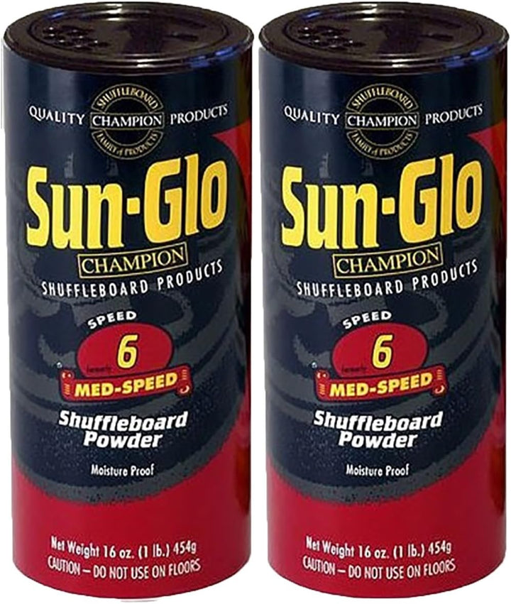 Twin Pack of  #6 Speed Shuffleboard Powder Wax