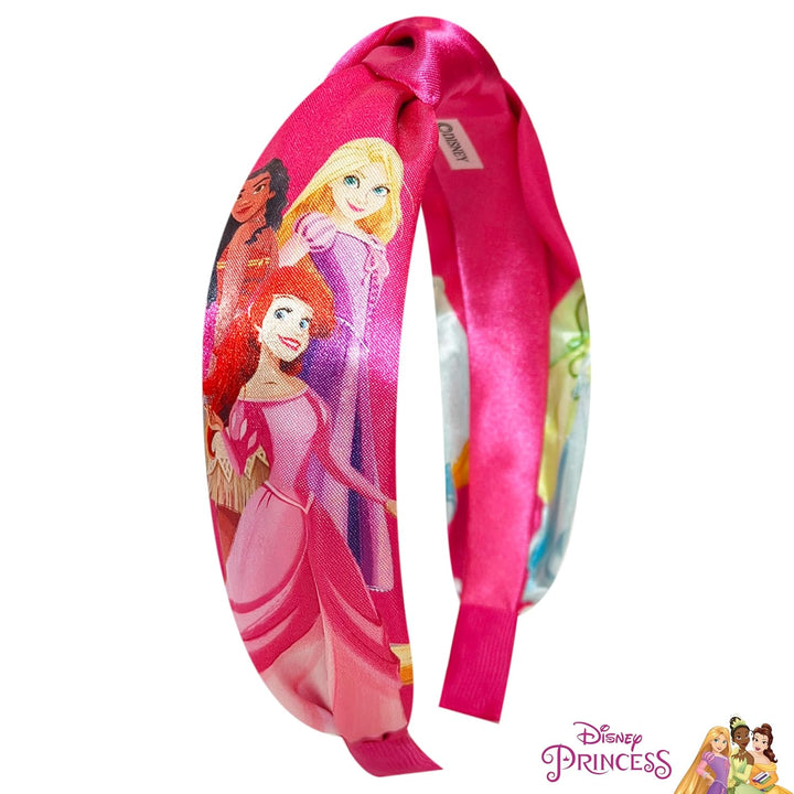Licensed Disney Princesses Knotted Headband - Thick Headbands for Girls - One Size Fit All - Hair Accessories for Her Ages 3+