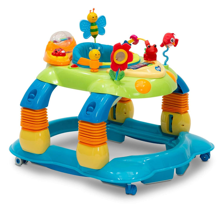 Lil Play Station 4-In-1 Activity Walker - Rocker, Activity Center, Bouncer, Walker - Adjustable Seat Height - Fun Toys for Baby, Sadie the Ladybug