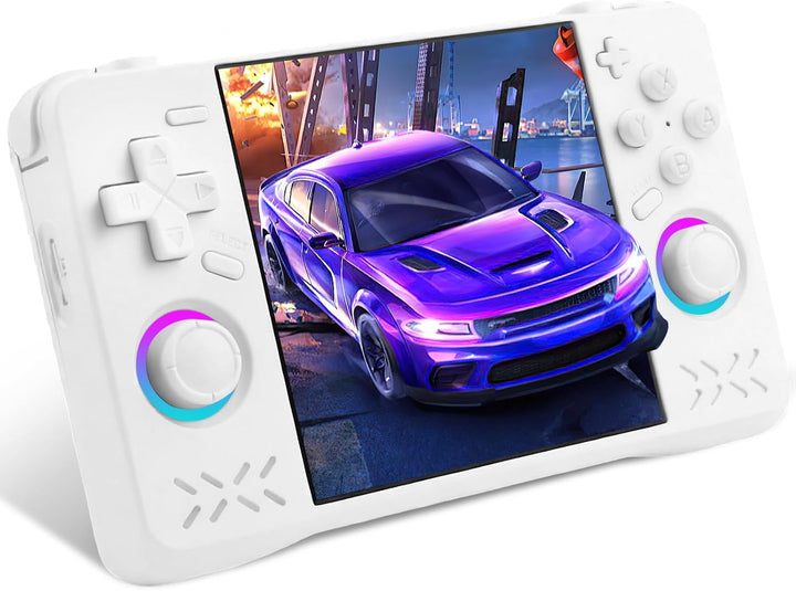 Upgraded XF40H Handheld Game Console, Retro Gaming Console Preloaded Classic Games with Multiple Emulators, 4.0 Inch 4K HD IPS Screen Open Source Linux System, Pocket Video Gaming (Black-128G)