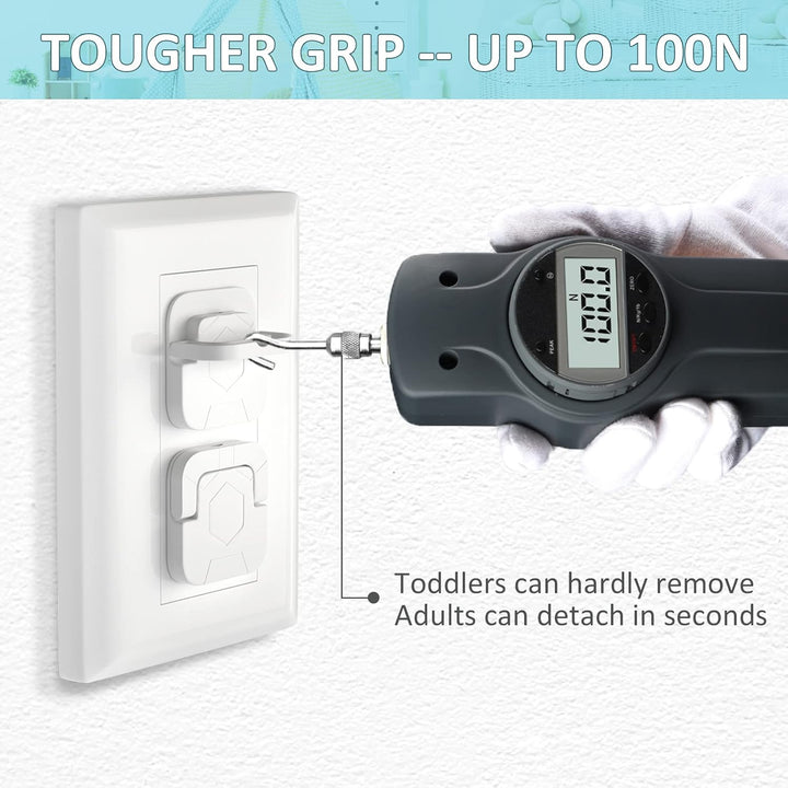 Baby-Proof Outlet Covers (60 Pack) - Child Safety Electric Plug Protectors to Prevent Power Shock
