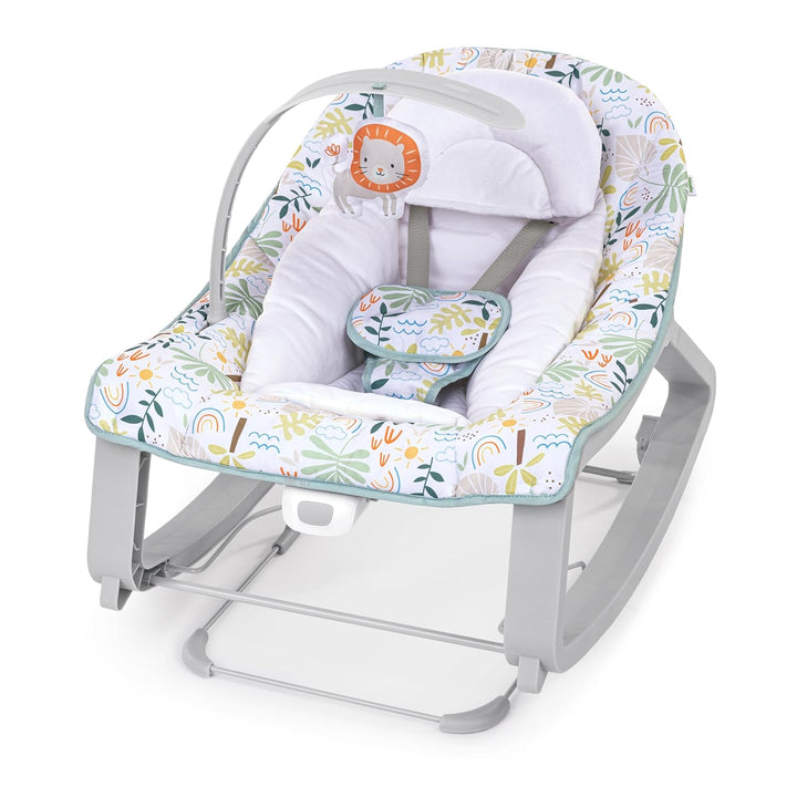 Keep Cozy 3-In-1 Grow with Me Vibrating Baby Bouncer, Seat & Infant to Toddler Rocker, Vibrations & -Toy Bar, 0-30 Months up to 40 Lbs (Weaver)