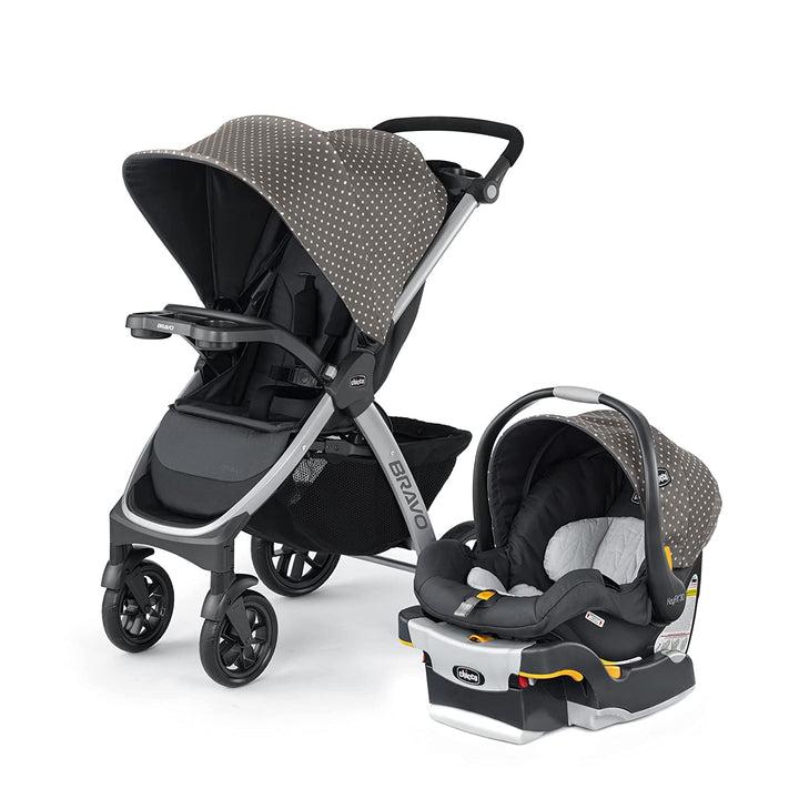 Bravo 3-In-1 Trio Travel System, Bravo Quick-Fold Stroller with Keyfit 30 Infant Car Seat and Base, Car Seat and Stroller Combo | Camden/Black