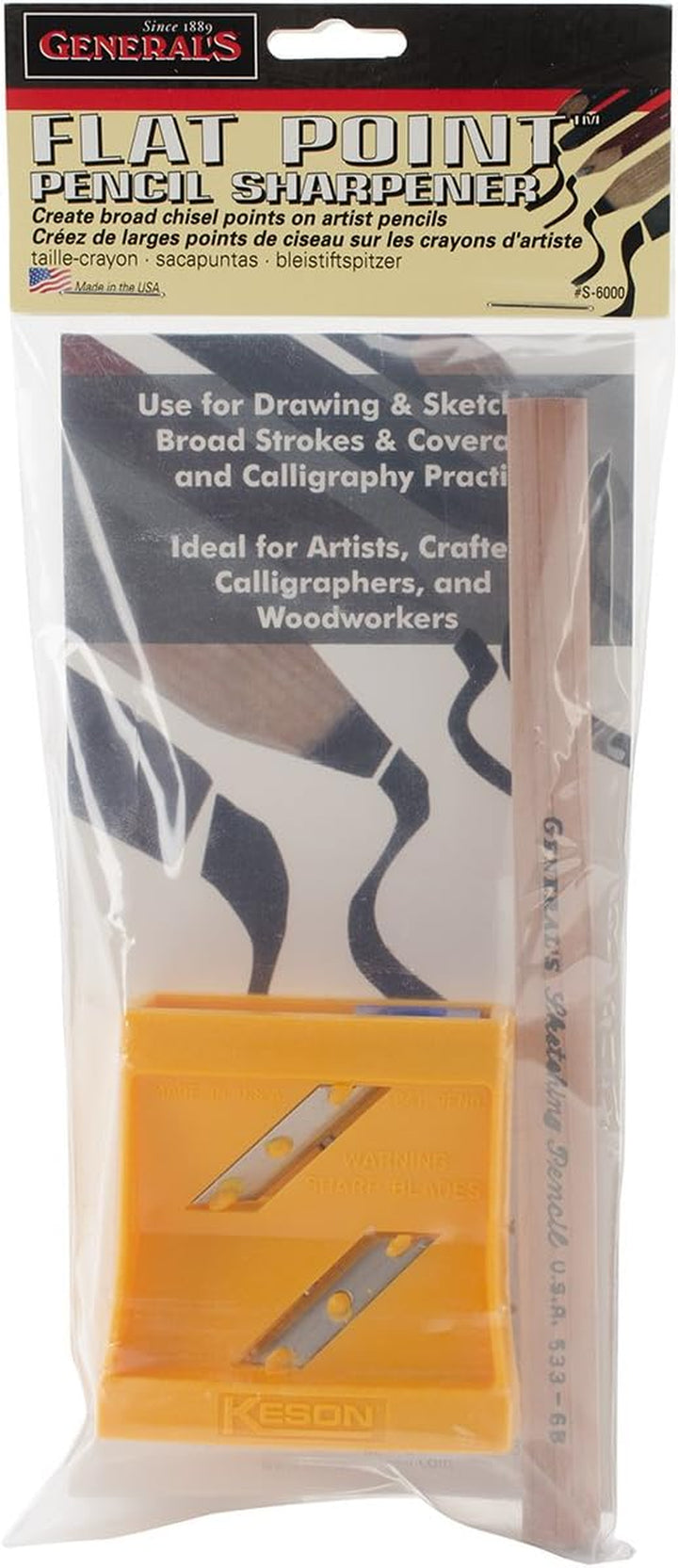 Flat Point Sharpener,Black