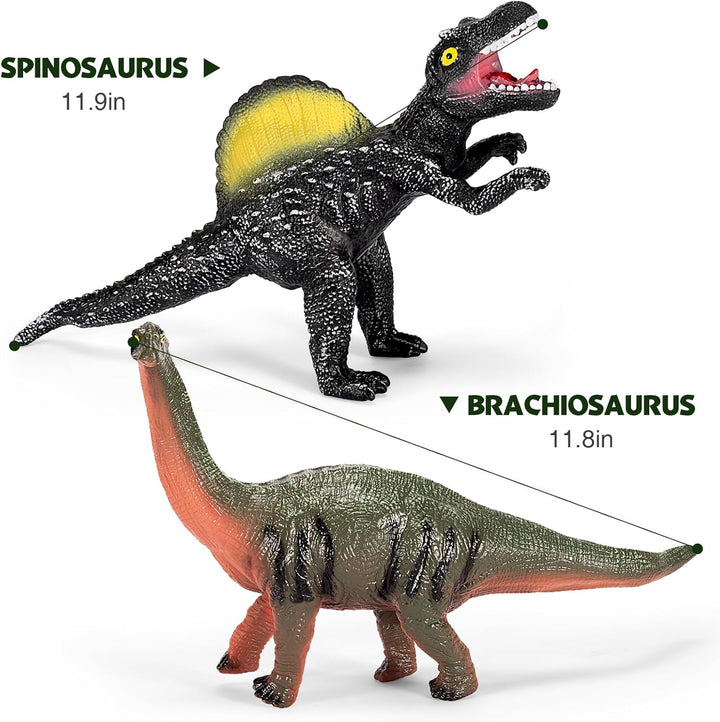 7 Piece Jumbo Dinosaur Toys Big Dinosaur Toy for Boys Realistic Giant Dinosaur Toys for Kids 3-5 - Perfect Dinosaur Gifts for Kids