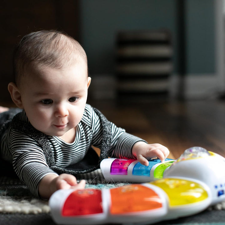 Glow & Discover Light Bar Musical Activity Station and Tummy Time Toy, Montessori Cause and Effect Early Learning for 3-36 Months