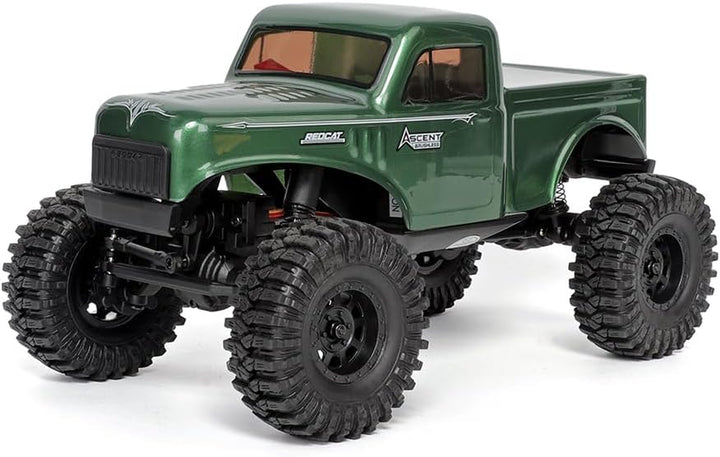 Redcat Ascent-18 Brushless Rock Crawler – 1/18 Scale 4WD RC Crawler with Portal Axles, Waterproof ESC, Lipo Battery, RTR Mini Rock Climber – Hobby-Grade Brushless Remote Control Truck