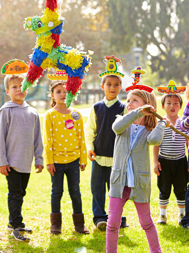 Sombrero Party Hats, Mexican Sombrero Headbands, Colorful Cardboard Cinco De Mayo Headbands, Fiesta Sombrero Headbands