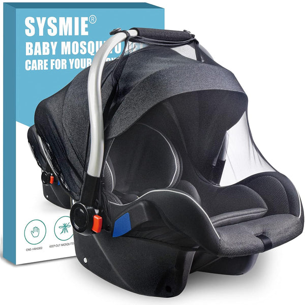 Bby Mosquito Net for Infnt Cr Sets,Infnt Stroller nd Bssinets, Crrier,Brethble with Elstic Netting for Esy Fitting, Portble Durble & Long Lsting Infnt Insect Shield Netting (Blck