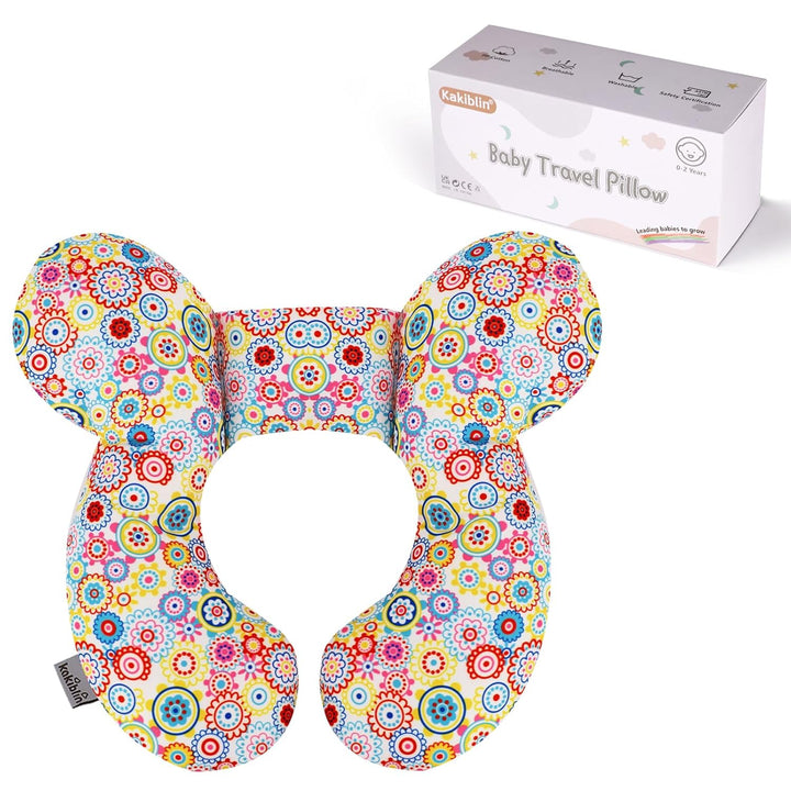 Baby Travel Pillow,Baby Neck Pillows for Car Seat,Upgraded Baby Head Pillow,Toddler Head and Neck Baby Support Pillow for Car Seat, Pushchair,Travel (Gray Fox)