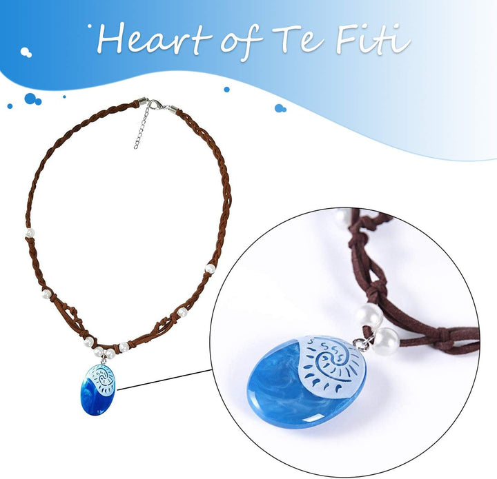 Princess Cosplay Necklace, Necklace for Women Costume, Magical Necklace Halloween Costume Halloween Party Favors (Blue) Dress up Accessories