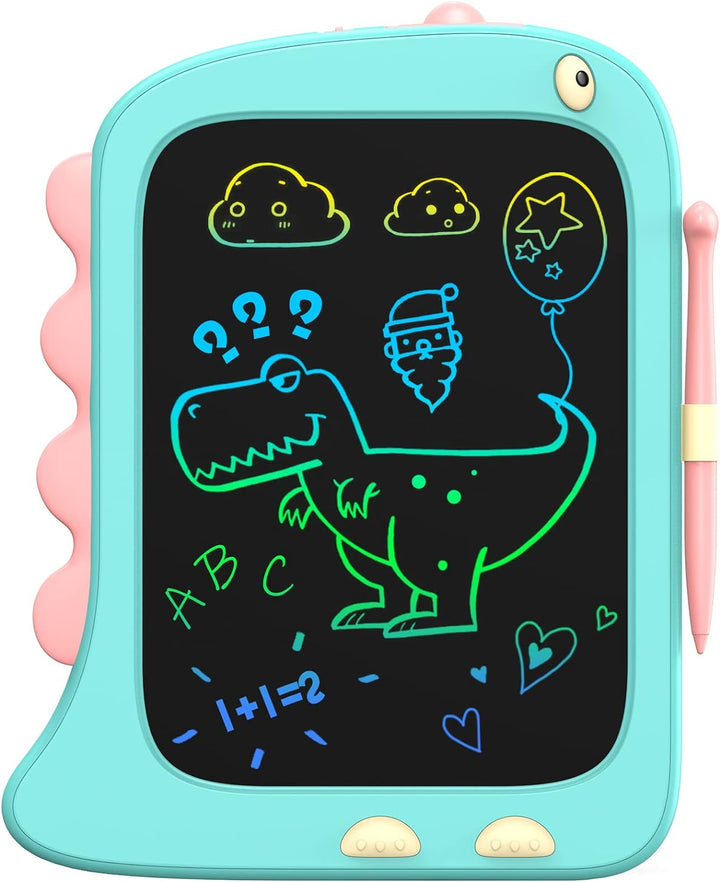 8.5 Inch LCD Doodle Board Tablet Toy - Green Dinosaur Drawing Pad for Kids 2-6 Years Old - Christmas and Birthday Gifts