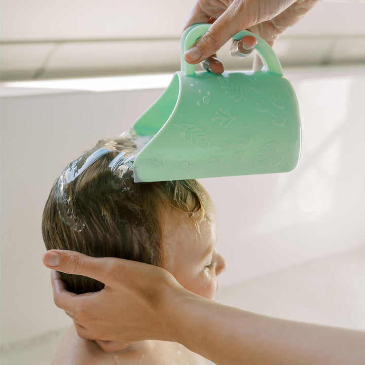 Cleanup Dino-Pour Baby Bath Rinse Cup, Tear-Free Rinsing for Babies and Toddlers, BPA Free