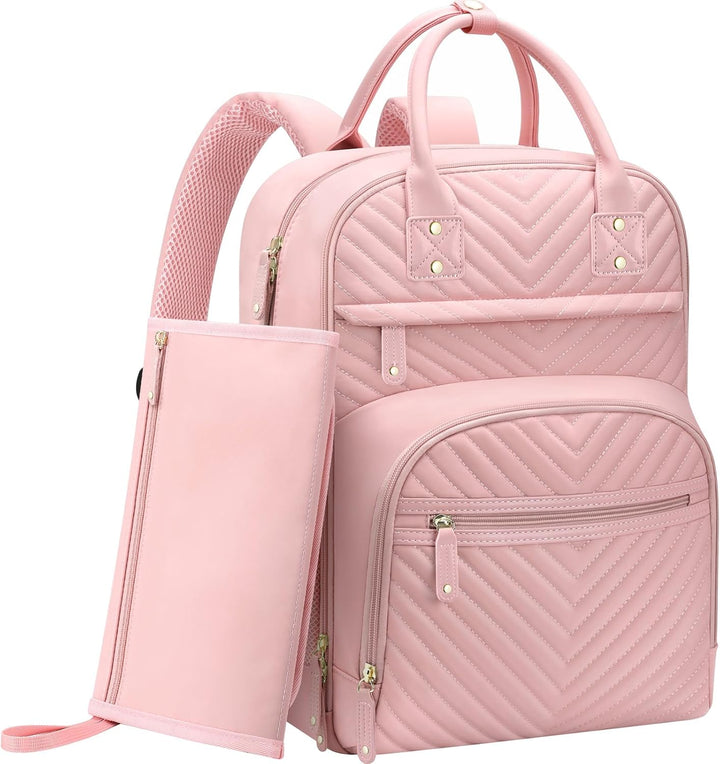 Diaper Bag Backpack for Women Large Capacity with Insulated Pockets Multifunctional Diaper Bags for Baby Girl Boy Waterproof Baby Bags for Mama Maternity Travel Bag Black