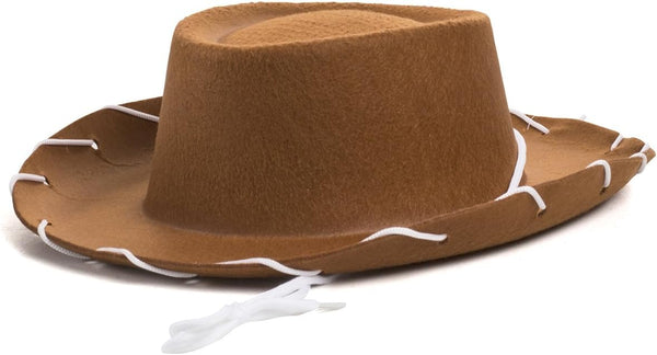 Childrens Brown Felt Cowboy Hat by  by Century, Brown, Size Small