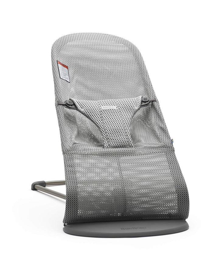 Bouncer Bliss, Sand Gray, Woven, Classic Quilt | 2-In-1 Adjustable Baby Bouncer Seat and Toddler Chair, Newborn to Toddler (8-29 Lbs), 4 Positions, Lightweight & Portable