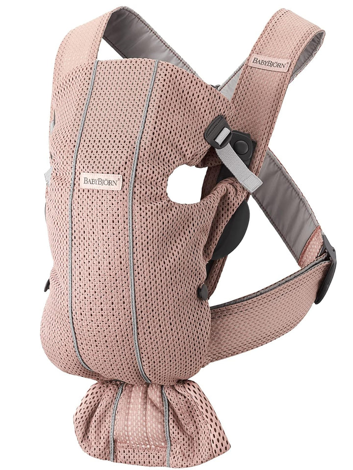 Baby Carrier Mini, 3D Jersey, Light Beige | Newborn Carrier (7-25 Lbs), Ergonomic, Easy-To-Use