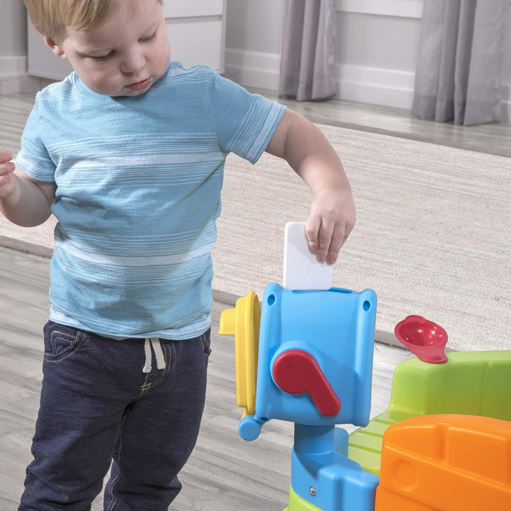 Toddler Corner House, Kids Playhouse, Indoor/Outdoor Playset, Play Gym with Kitchenette, Includes 15 Piece Toy Accessories, Made of Durable Plastic, for Toddlers 1+ Years Old