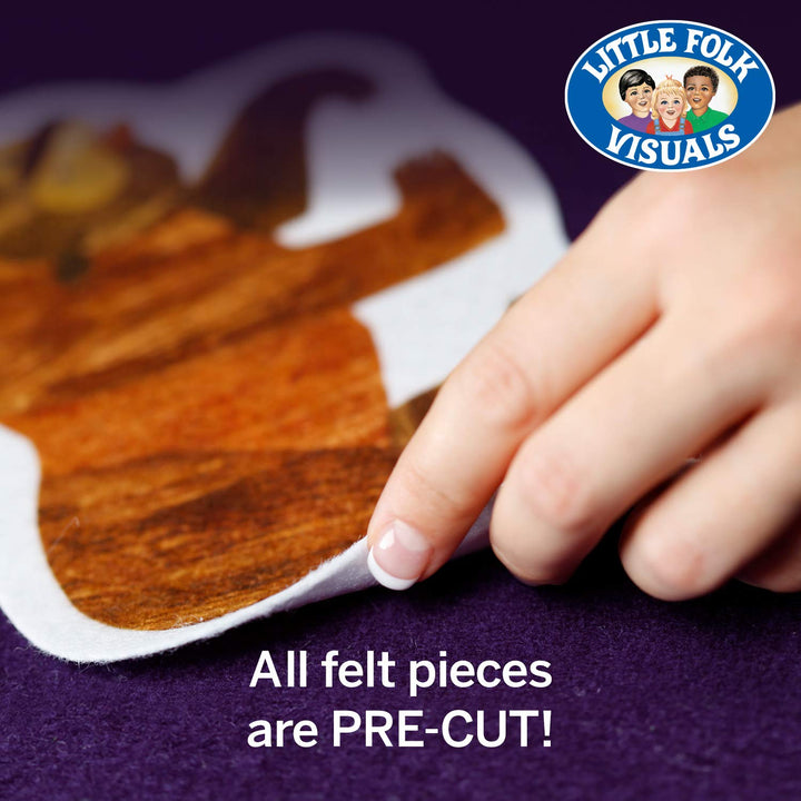 Brown Bear, Brown Bear, What Do You See? Precut Flannel/Felt Board Figures, 11 Pieces Set
