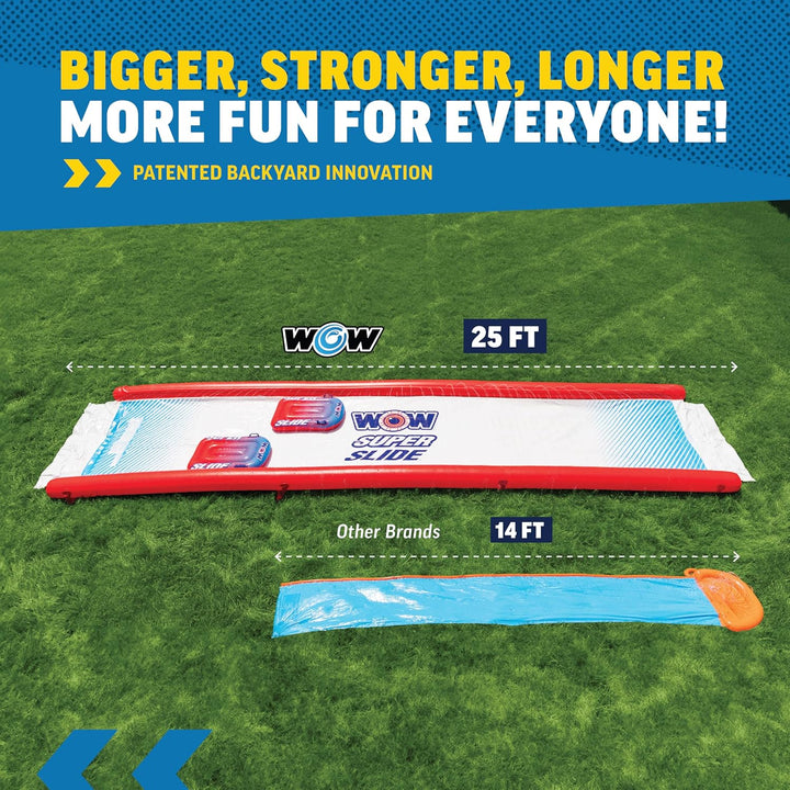 Super Slide Giant Backyard Slip and Slide with Sprinkler, Extra Long Water Slide 25 X 6 Ft