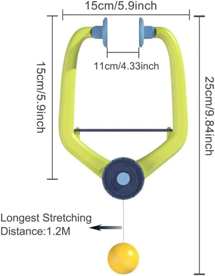 Door Table Tennis Game, Door Game for Kids with Racket & Balls, Adjustable Hanging Table Tennis Trainer, Portable Paddles and Balls Exerciser, Door Frame Doorway for All Ages